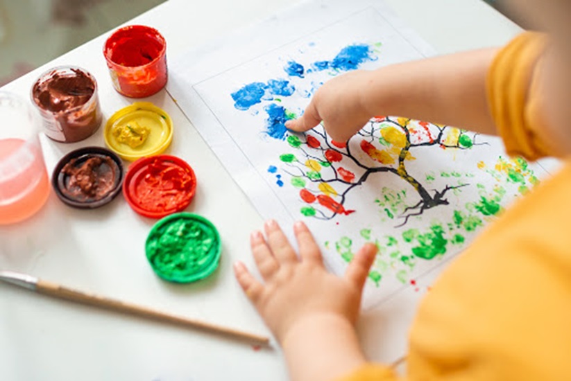 Atividades com guache Educação Infantil